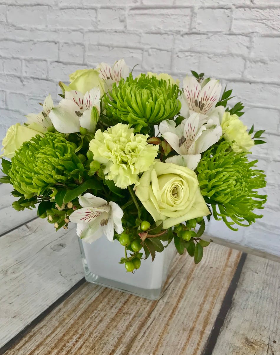 Pot of Luck Bouquet: Belles of Ireland included - Columbus, Ohio ...