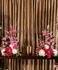 Pink Memorial Garden Urn Spray
