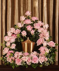 Pink Rose Urn Design