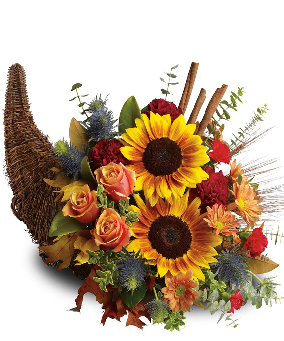 Bountiful Cornucopia Columbus Fall Flowers Griffins Floral