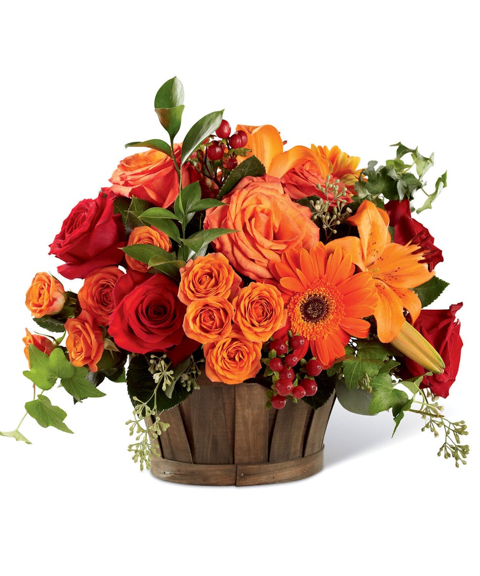 Sunset Basket by Columbus Ohio Flowers Griffins Floral Design