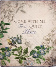 Come With Me To A Quiet Place  Sympathy Throw