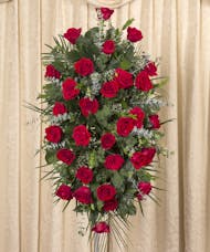 Red Rose Tribute Standing Spray