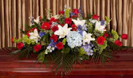 Patriotic Salute Tribute Series Casket Spray