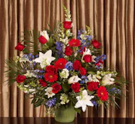 Patriotic Salute Tribute Mache Basket