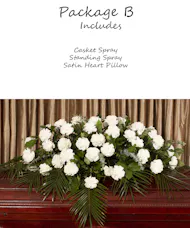 White Carnations Tribute Package B