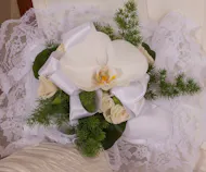 White Elegance Tribute Satin Pillow