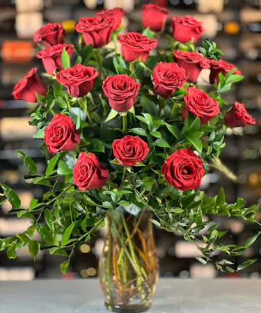 18 Roses Columbus Oh, Valentine Roses, Columbus Ohio, Dozen In A Half Roses Columbus Ohio