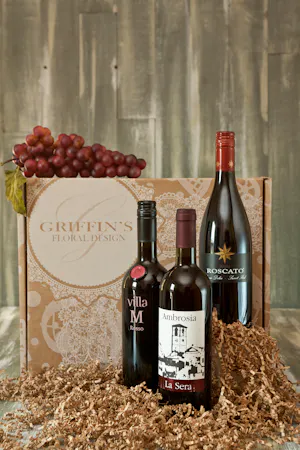 Sweet Red  Wine Baskets Columbus Ohio