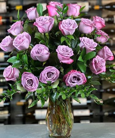 24 Lavender roses two dozen columbus ohio florists newark Griffins