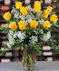 One Dozen Yellow Roses with Baby's Breath Columbus Florists Griffin's Floral Design