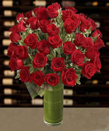 48 Red Roses Arranged By Griffins Floral Design