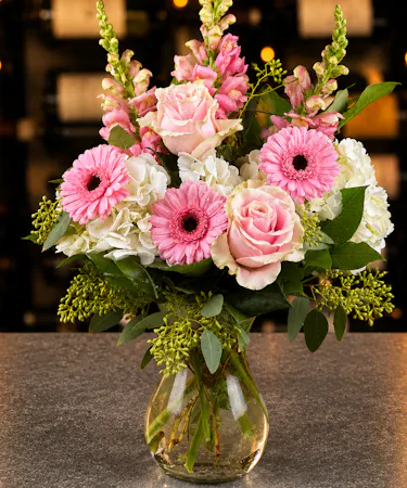 Blushing Diva Bouquet Columbus Funeral Flowers Newark Ohio Griffins Floral Design