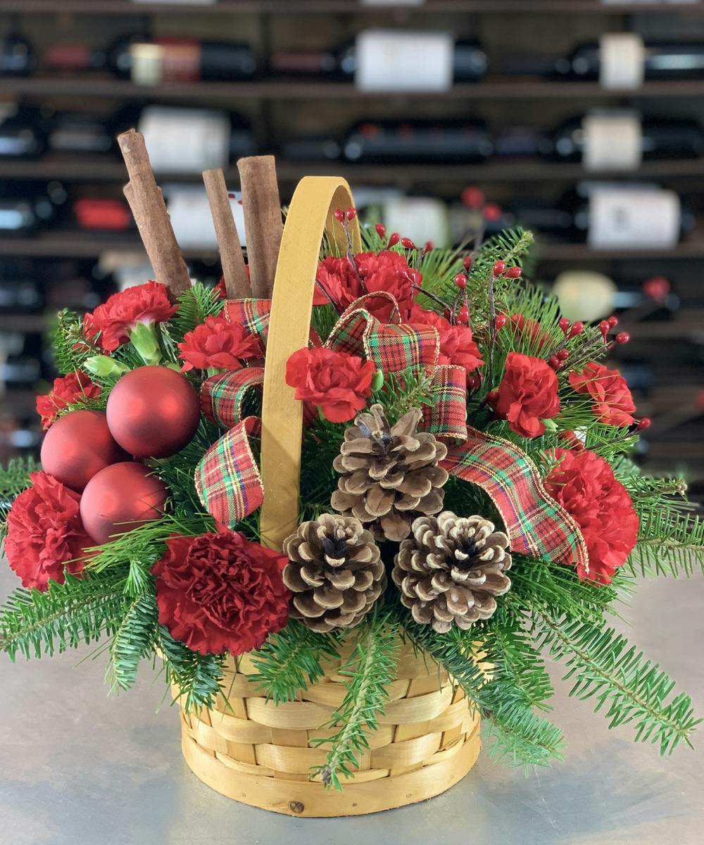 Sugar & Spice Basket Christmas Flowers Holiday Gifts Columbus