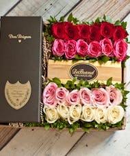 24 Roses & Dom Perignon Champagne Gift Box