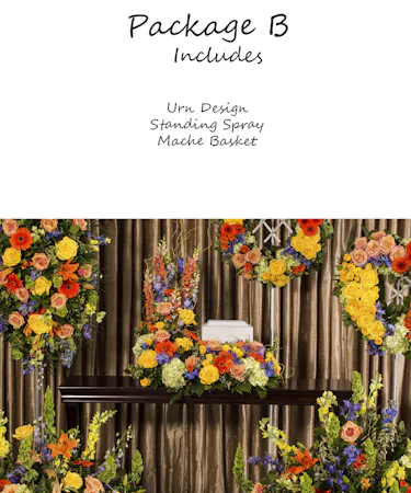 Glowing Memorial Package B Sympathy Flowers Columbus Ohio