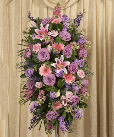 Pastorial Tribute Series Standing Spray Sympathy Flowers Columbus Ohio