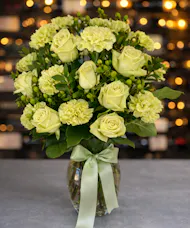 Irish Roses And Carnations Vase