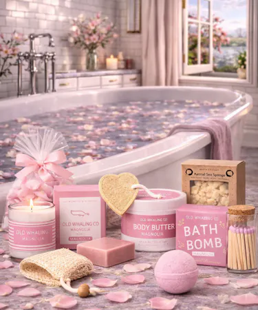 Magnolia Spa Set  Basket is a  Gift Baskets backed with stunning spa gifts