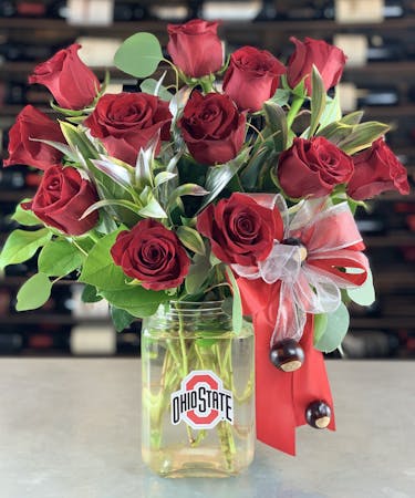 Ohio State Roses One Dozen Columbus Ohio Griffins Floral Design