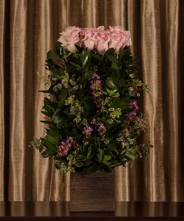 Pink Rose Tribute Hedge Sympathy Flowers Columbus Ohio