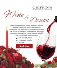 Dec 8th Wine & Design Class Tasting - Pataskala Location Only