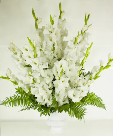Solemn Offers In White Funeral Flowers Columbus Oh Sympathy Flowers Newark Ohio
