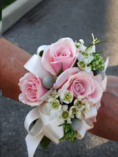 Soft Pink Rose Wrist Corsage