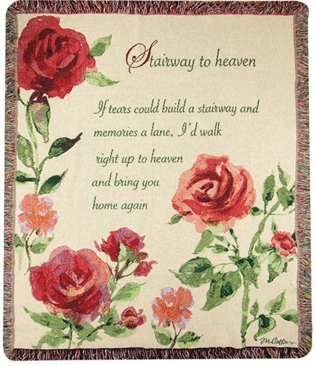 Stairway To Heaven Floral Sympathy Throw Columbus Ohio