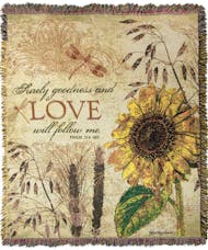 Surely Goodness and Love Sympathy Throw