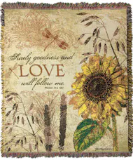 Surely Goodness and Love Sympathy Throw