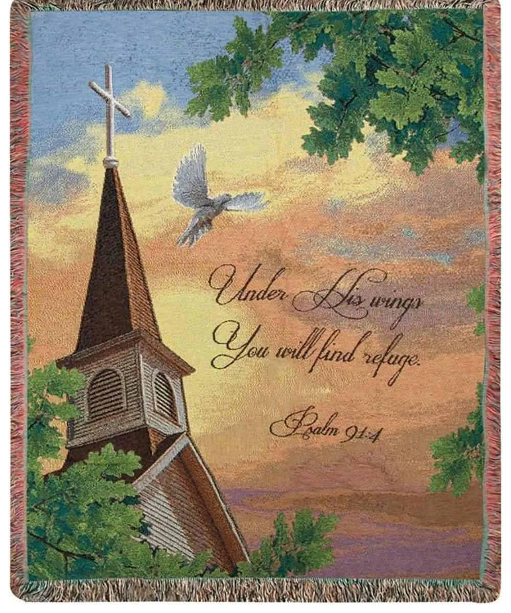 Under His Wing Throw Funeral Throws Sympathy Throws Columbus