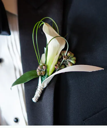 White Calla Lily Boutonniere columbus ohio florists newark OH