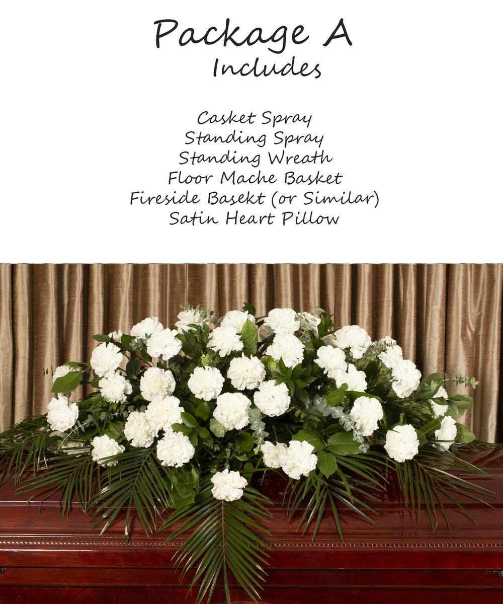 Griffins Floral White Carnation Tribute Package A Columbus Oh