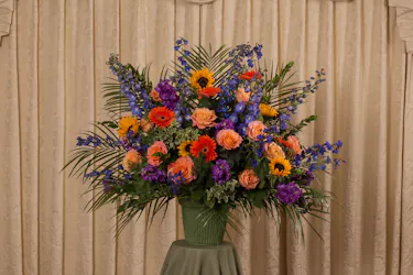 Vibrance of Life Mache Basket Sympathy Flowers Columbus Ohio