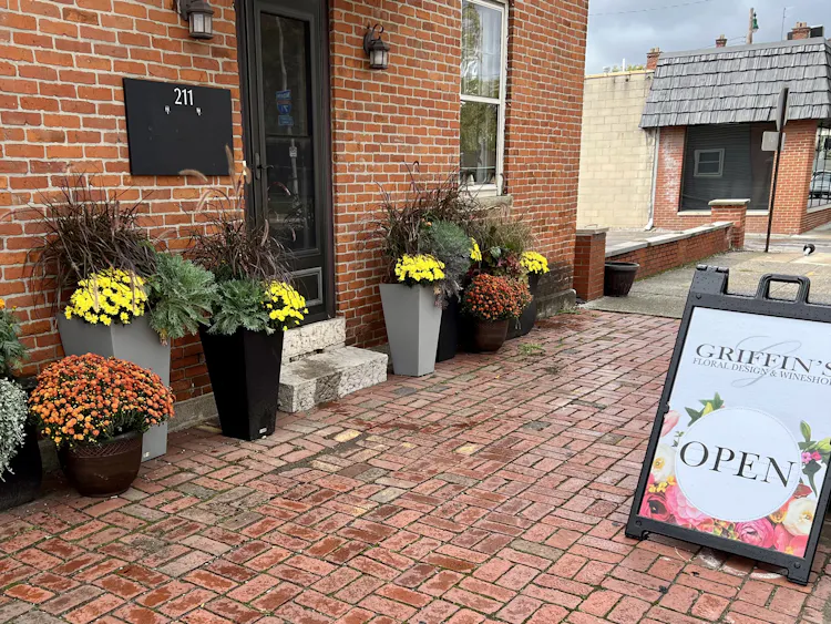 A sign promotes our Wedding and Event Studio